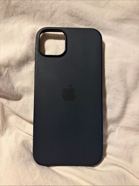 Apple Silicone iPhone Case - Dark Blue